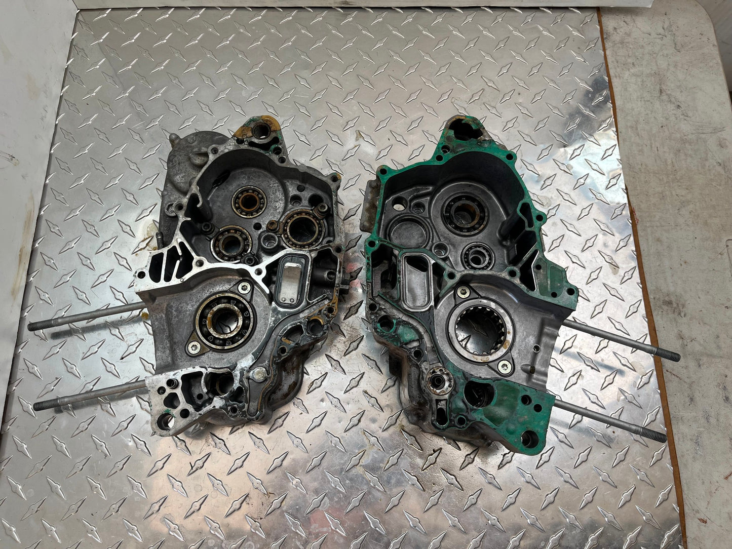 OEM HONDA CRF150R CRANKCASE SET PART# 11100-KSE-670 & 11200-KSE-A70