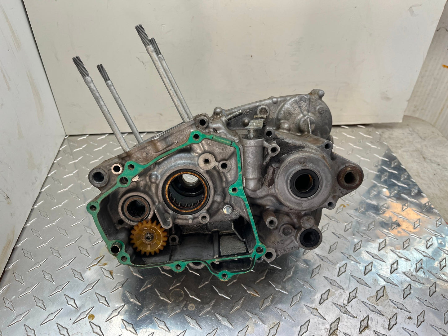 OEM HONDA CRF150R CRANKCASE SET PART# 11100-KSE-670 & 11200-KSE-A70