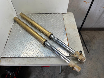 OEM HONDA CRF150R FRONT FORKS PART# 51580-KSE-N11 & 51480-KSE-N11